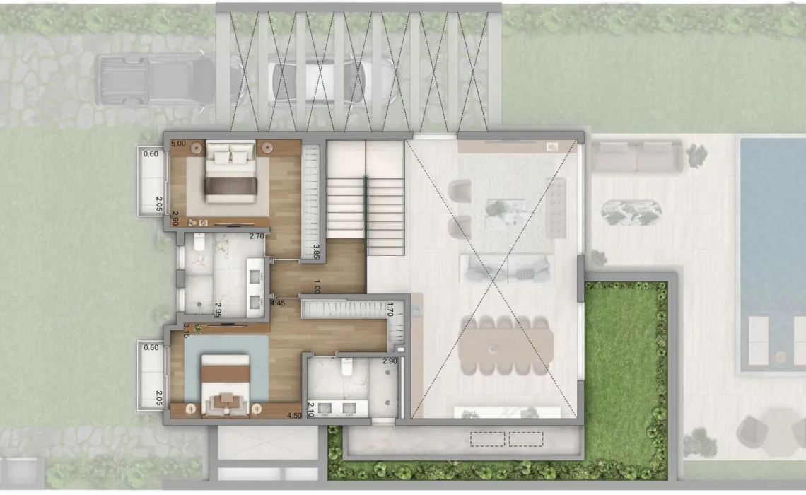 Real estates casas e anexos 367m padrao andar superior